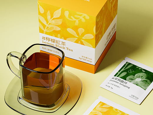 四轩茶屋丨草本植物果茶系列包装设计