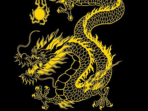 龙 金龙 素材