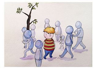 在路上（个人主页-ZNDU1Nzk1Mg==） - 艺术插画 - 站酷设计师_kmomo原创素材 - 站酷ZCOOL