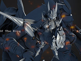 【王者荣耀同人雅典娜建模】渲染图