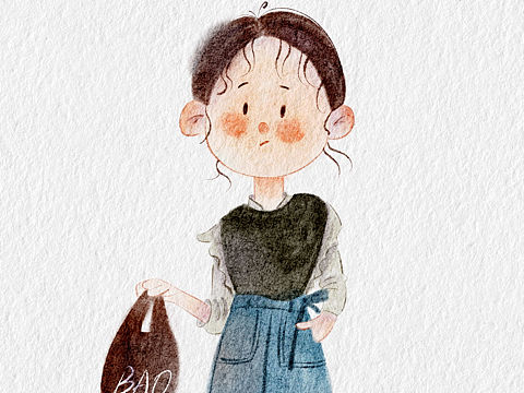 插画少女