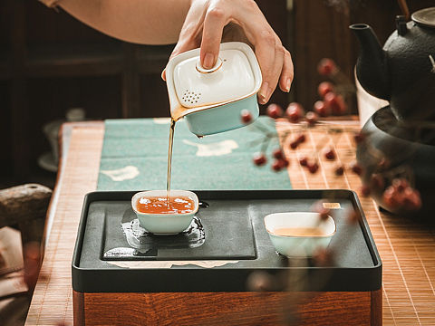 便携式可冲泡中式茶具茶器拍摄