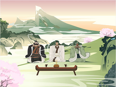 三国主题插画
