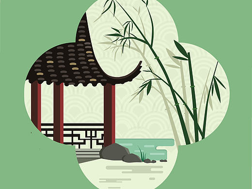 插画习作-亭子