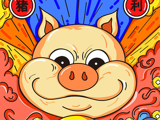 猪事顺利（个人主页-ZMzkyMjE0MDg=） - 创作习作 - 站酷设计师米子訁MIZYNN原创素材 - 站酷ZCOOL