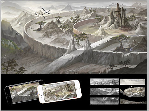 武动乾坤道宗场景概念插画