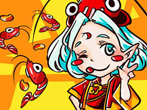 疯狂吧！插画师！干了这杯熬夜酒！沙拉品牌插画设计