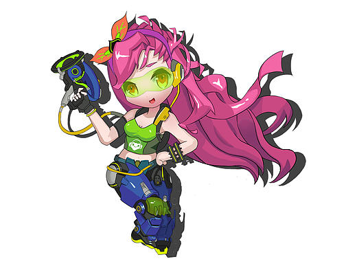 守望先锋Q版女DJ