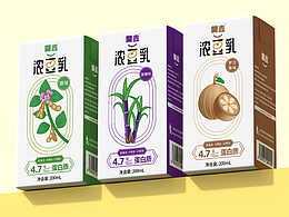 開鑫浓豆乳包装设计|香浓自然健康