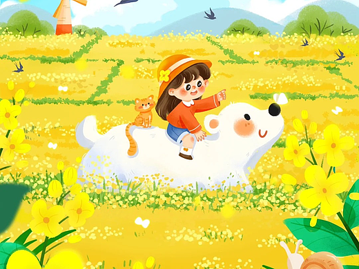 画春天