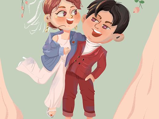 婚礼插画