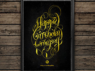 Happy Birthday to myself|字体设计