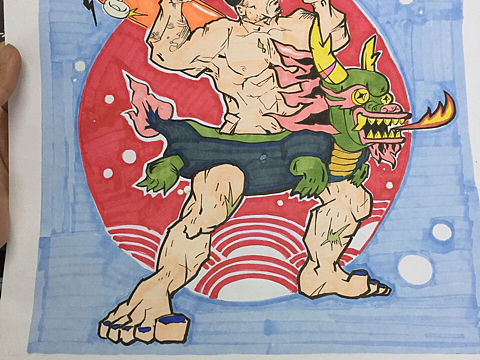 夸父追日