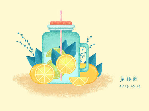 扁平檸檬水杯（個人主頁-ZMTg1NzEzMDA=） - 其他UI - 站酷設(shè)計師小小小廉廉兒原創(chuàng)素材 - 站酷ZCOOL