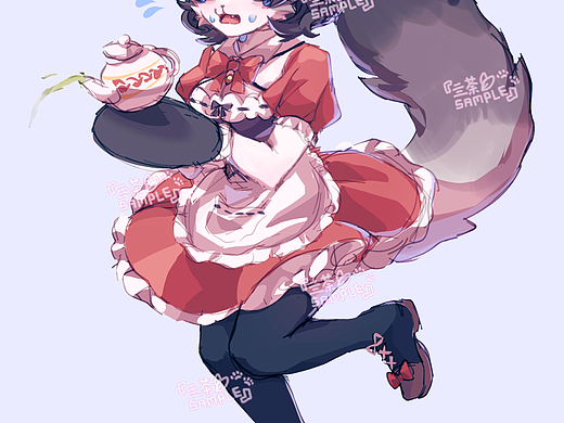 给oc进行一个填色（个人主页-ZNTYwNDk2NzI=） - 单幅漫画 - 站酷设计师睡眠不足Zzz_原创素材 - 站酷ZCOOL