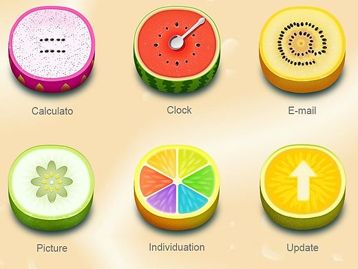 水果主题，一套 Icons 临摹