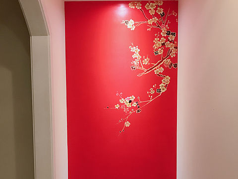 墻繪-金色梅花（個(gè)人主頁-ZMzExMjE4MzY=） - 繪畫 - 站酷設(shè)計(jì)師插畫原畫設(shè)計(jì)原創(chuàng)素材 - 站酷ZCOOL