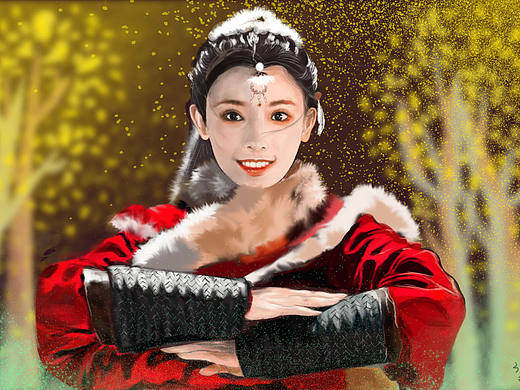 描图，非纯手绘