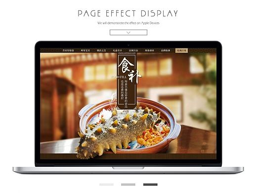 天猫淘宝中国风海参食品首页 style~