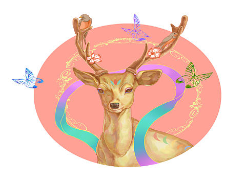 敦煌纹饰插画