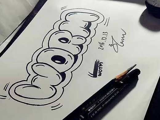 练习手绘涂鸦字体（个人主页-ZMjE2NTA2NTI=） - 字体/字形 - 站酷设计师rapy2k原创素材 - 站酷ZCOOL