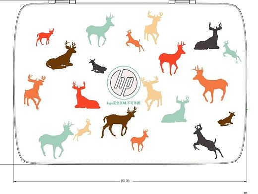 六彩麋鹿（個人主頁-ZMTQ2NjQxNjQ=） - 商業(yè)插畫 - 站酷設計師大白熊先生原創(chuàng)素材 - 站酷ZCOOL