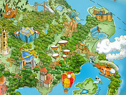 《艾德叔叔童享无忧乐园》故事插图（个人主页-ZMjQwNjQ1Mg==） - 商业插画 - 站酷设计师恶奔BEN原创素材 - 站酷ZCOOL