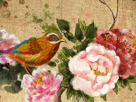 嘗試了國畫風格（個人主頁-ZMzA1MTUzNDg=） - 商業(yè)插畫 - 站酷設計師十二月半子原創(chuàng)素材 - 站酷ZCOOL