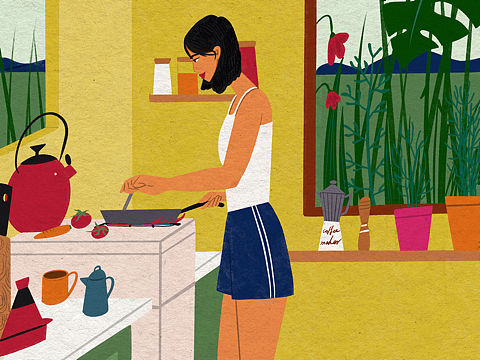 Kitchen（个人主页-ZNTE3ODc1OTI=） - 艺术插画 - 站酷设计师三一丁原创素材 - 站酷ZCOOL