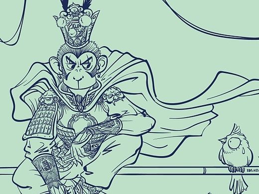 给自己的一幅画