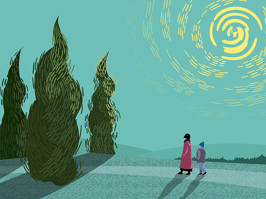 AI风景插画练习