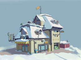 兩點(diǎn)透視場(chǎng)景