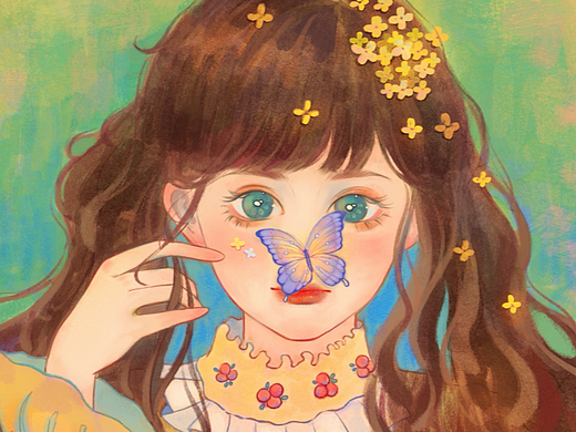 ipad少女插画合集「半年作品汇总」