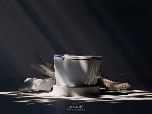 智能马桶渲染