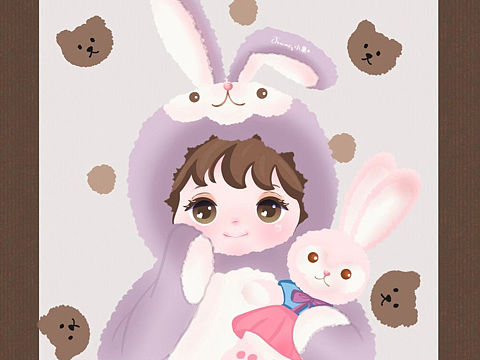 原創(chuàng)iPad板繪女生頭像（個(gè)人主頁-ZNDgwNTI4MjQ=） - 創(chuàng)作習(xí)作 - 站酷設(shè)計(jì)師畫畫的醬小果原創(chuàng)素材 - 站酷ZCOOL