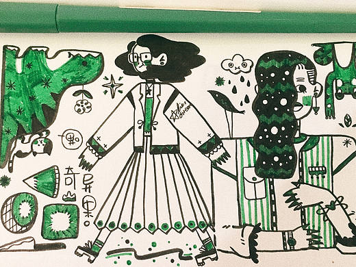 #RAINBOW DOODLES（个人主页-ZMjE2NDcyNDg=） - 创作习作 - 站酷设计师AlierGreen原创素材 - 站酷ZCOOL