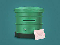 临摹的htc手机和邮筒icon