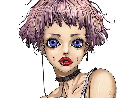 朋克女（个人主页-ZMTUxOTkzMDA=） - 商业插画 - 站酷设计师Nolan蓝原创素材 - 站酷ZCOOL