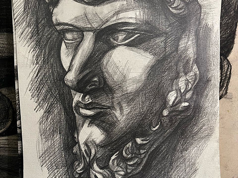 素描石膏头像