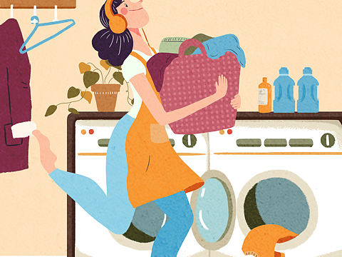 作业2 洗衣服最开心（才不是）（个人主页-ZMzUwNDgwNzY=） - 创作习作 - 站酷设计师一把勺儿原创素材 - 站酷ZCOOL