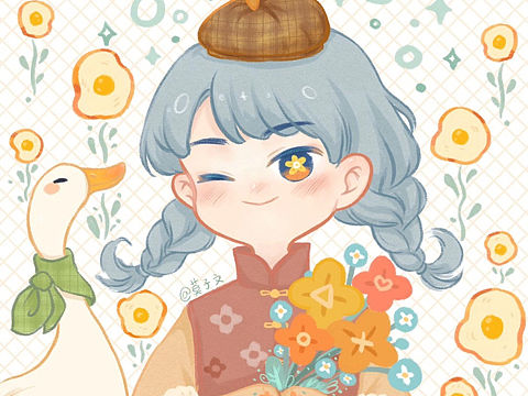 又畫了個(gè)個(gè)個(gè)頭像呀 (*?????*)?（個(gè)人主頁-ZNDY0MTYxMDQ=） - 藝術(shù)插畫 - 站酷設(shè)計(jì)師莫子文原創(chuàng)素材 - 站酷ZCOOL