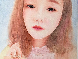 水彩人物练习。