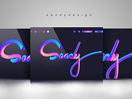 AI混合模式字体设计