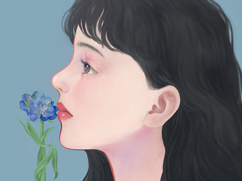 少女心事（個(gè)人主頁-ZNDU3NjQ3MDg=） - 商業(yè)插畫 - 站酷設(shè)計(jì)師lilian117原創(chuàng)素材 - 站酷ZCOOL