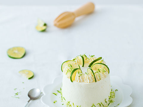 美食摄影/青柠蛋糕
