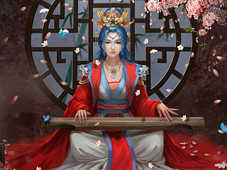 《青花夢(mèng)》之溫婉（個(gè)人主頁-ZNDE2NzA5Ng==） - 商業(yè)插畫 - 站酷設(shè)計(jì)師魚兒乖原創(chuàng)素材 - 站酷ZCOOL