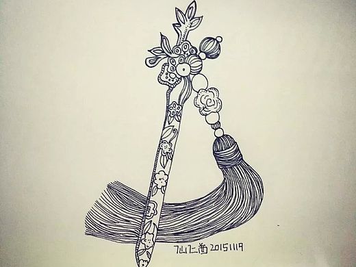 【民族风簪子】哈哈，有人说这是桃花木剑我就哈哈了