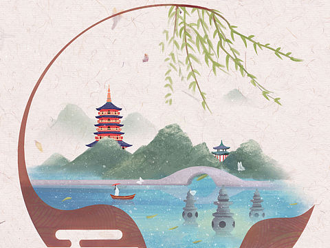 2022 二十四节气插画-惊蛰