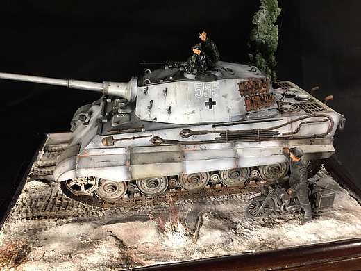 Kingtiger near Ardennes forest 1944.