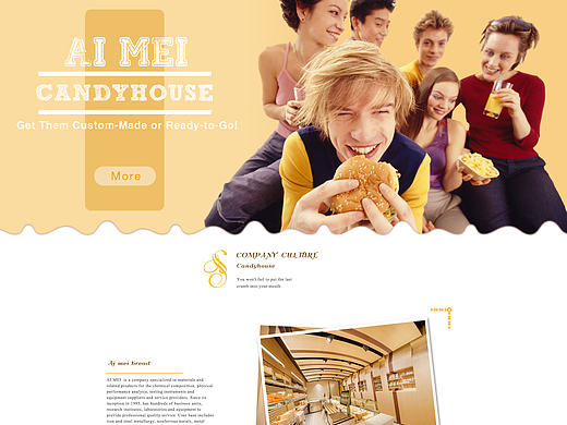 关于美食的专题页面设计